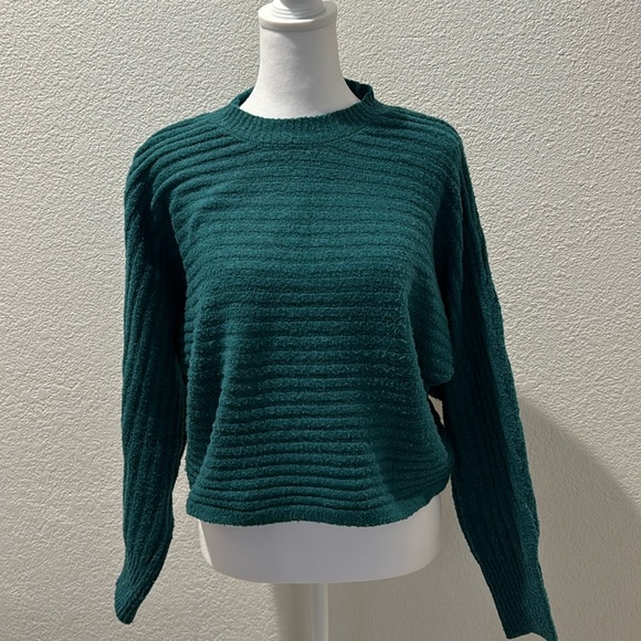 Pink Rose size extra small, emerald, green sweater - Picture 1 of 5